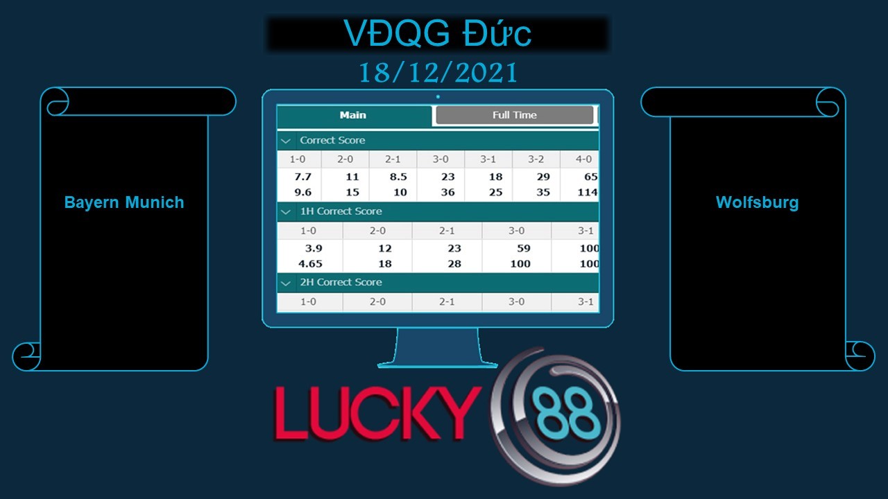 LUCKY88 Bayern Munich vs Wolfsburg , Soi kèo bóng đá hôm nay 18/12/2021, VĐQG Đức