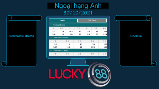 LUCKY88 Newcastle United vs Chelsea , Soi kèo bóng đá hôm nay 30/10/2021, Ngoại hạng Anh